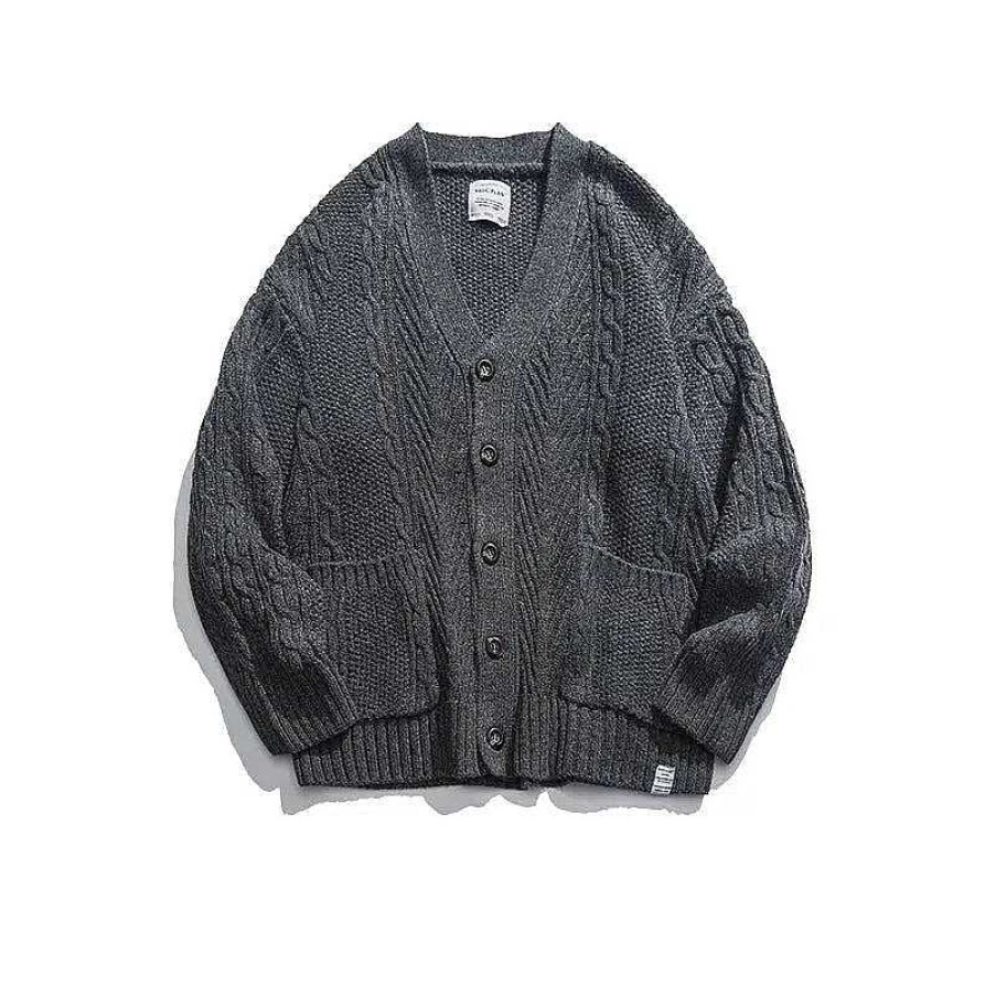 Clothing The Korean Fashion | Retro Knitted Cardigan Jacket