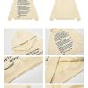 Clothing The Korean Fashion | Text Print Hooded Sweatshirt