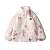 Clothing The Korean Fashion | Tie-Dye Gradient Color Faux Rabbit Fur Coat