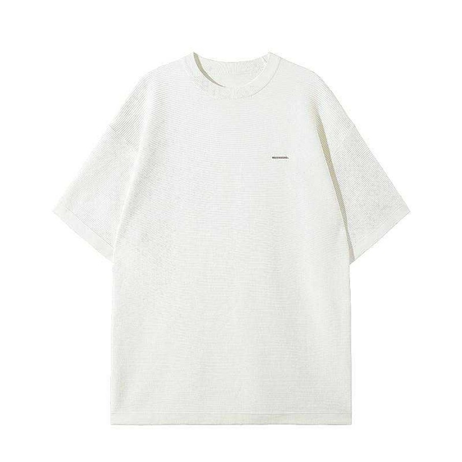 Clothing The Korean Fashion | Loose-Fit Knitted T-Shirt