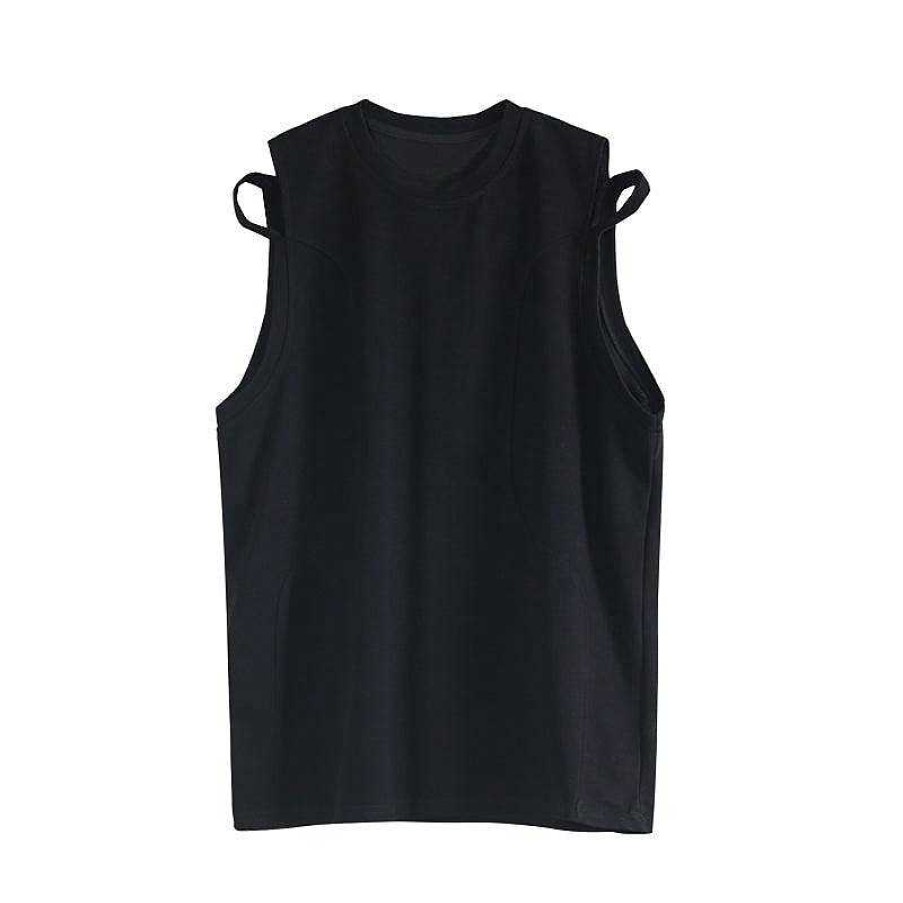 Clothing The Korean Fashion | Layered Stitching Sleeveless