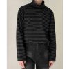 Clothing The Korean Fashion | Turtleneck Striped Bottoming Shirt