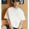 Clothing The Korean Fashion | Round Neck Summer Knitted Texture T-Shirt