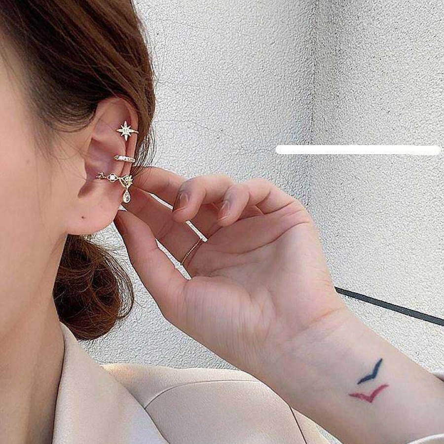 Women The Korean Fashion Earrings | No Pierced Ear Bone Studs