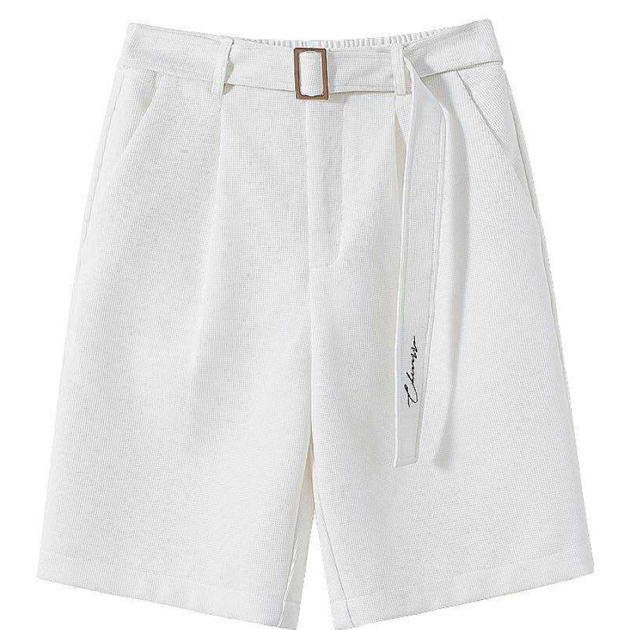 Clothing The Korean Fashion Shorts | Pleated Shorts With Belt