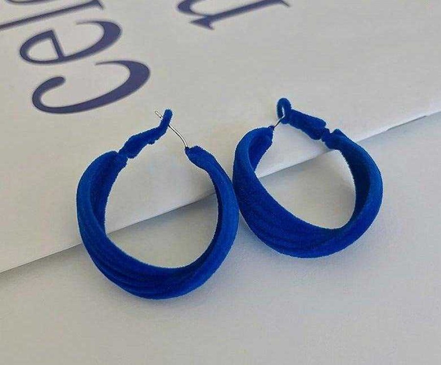 Women The Korean Fashion Earrings | Klein Blue Earrings