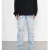 Clothing The Korean Fashion Jeans | Slim Ripped Jeans Blue