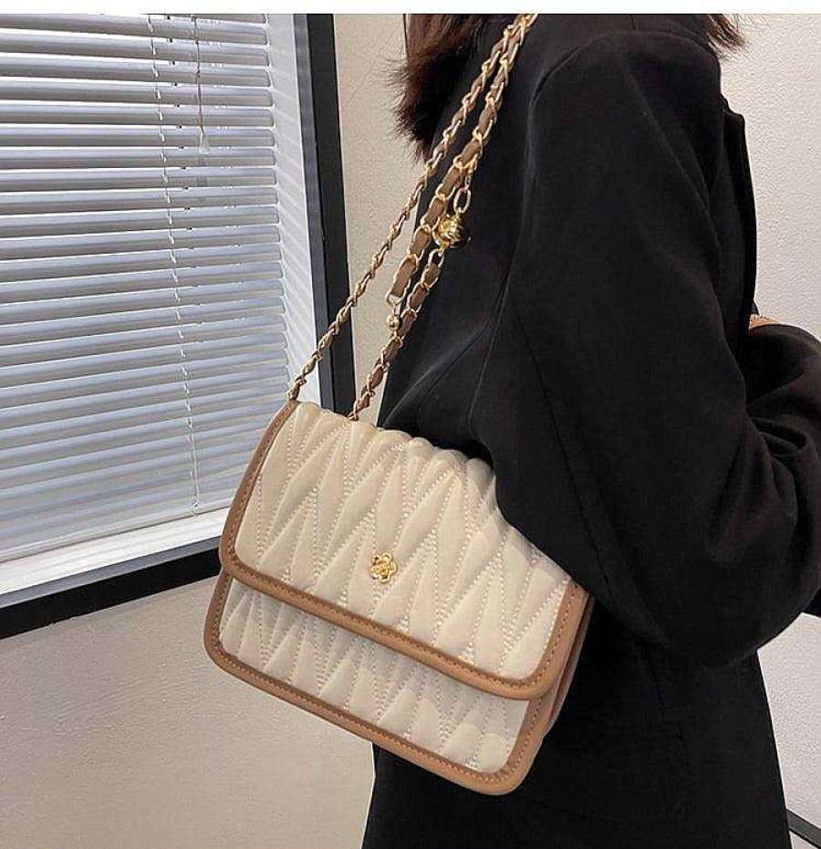 Women The Korean Fashion | Quilted Flap Shoulder Bag