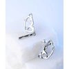 Women The Korean Fashion Earrings | Butterfly Wings Earrings Alloy + Silver Needle