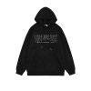 Clothing The Korean Fashion | Suede Printed Hooded Sweatshirt