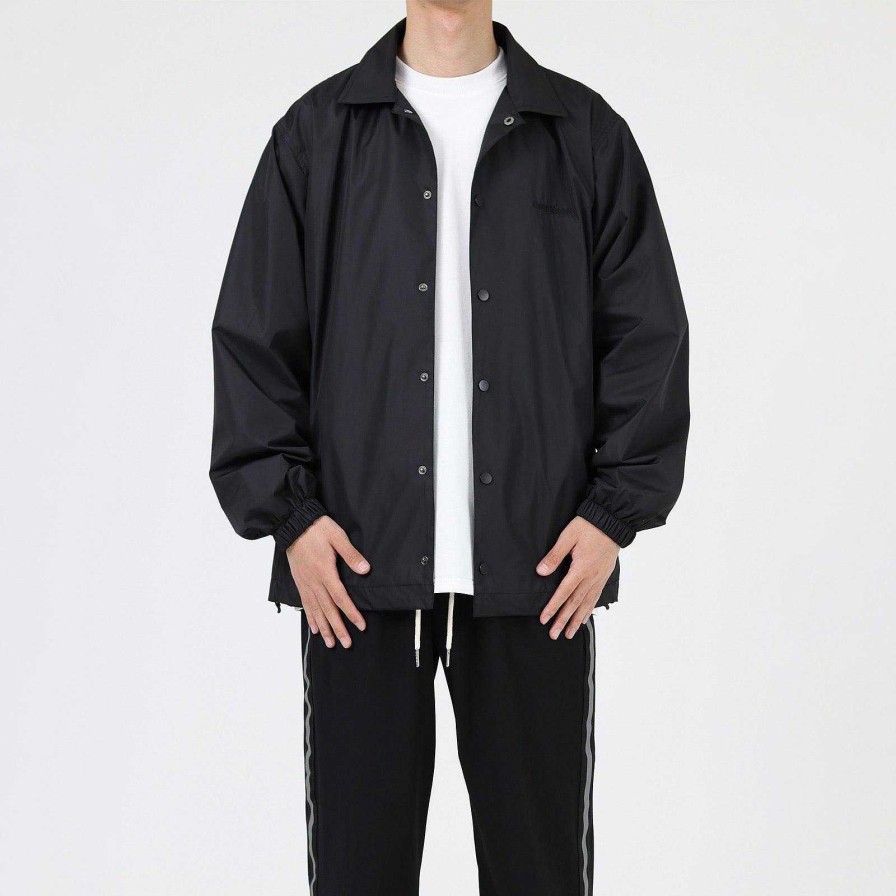 Clothing The Korean Fashion | Coach Lapel Spring Jacket Black