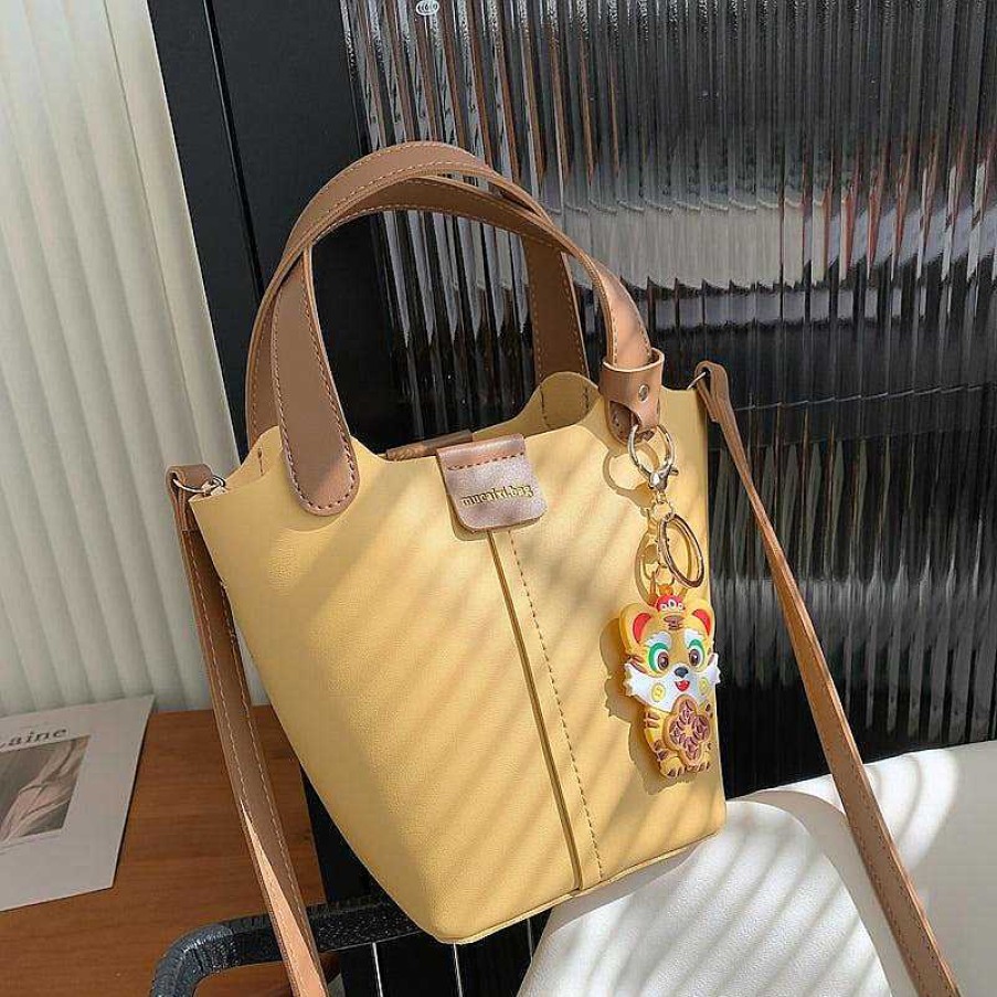 Women The Korean Fashion | Top Handle Bucket Bag