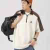 Clothing The Korean Fashion | Loose Color Block Polo Shirt