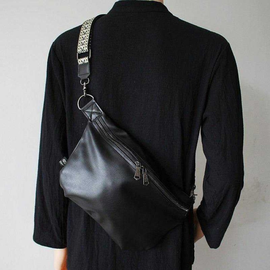 Accs & Bags & Shoes The Korean Fashion | Black Crossbody Chest Bag