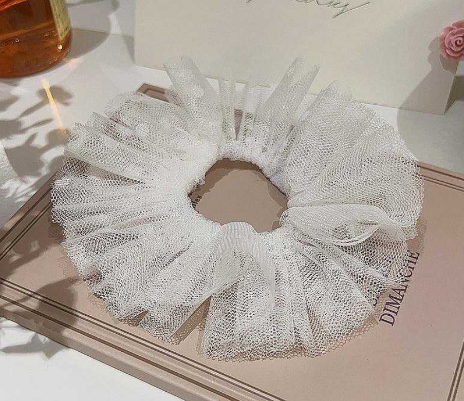 Women The Korean Fashion Hair Accessories | Lace Scrunchies