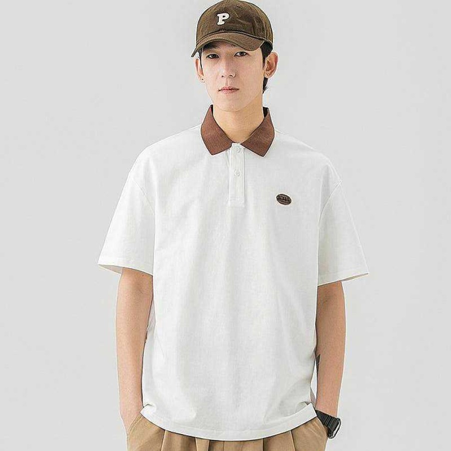 Clothing The Korean Fashion | Lapel Elastic Breathable Polo T-Shirt