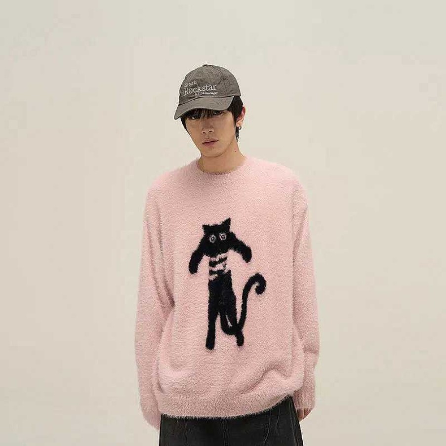 Clothing The Korean Fashion | Printed Kitten Sweaters