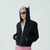 Clothing The Korean Fashion | Devil Horn Hooded Sweatshirt Jacket