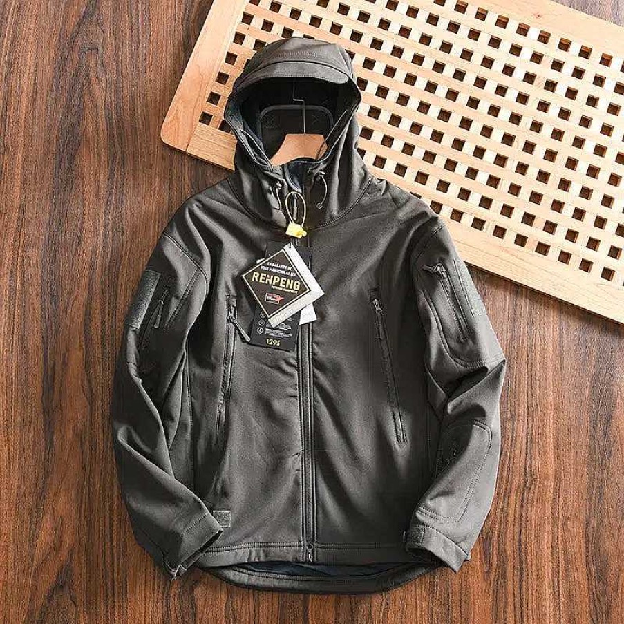 Casual Style Clothes The Korean Fashion | Outdoor Velvet Waterproof Hooded Jacket