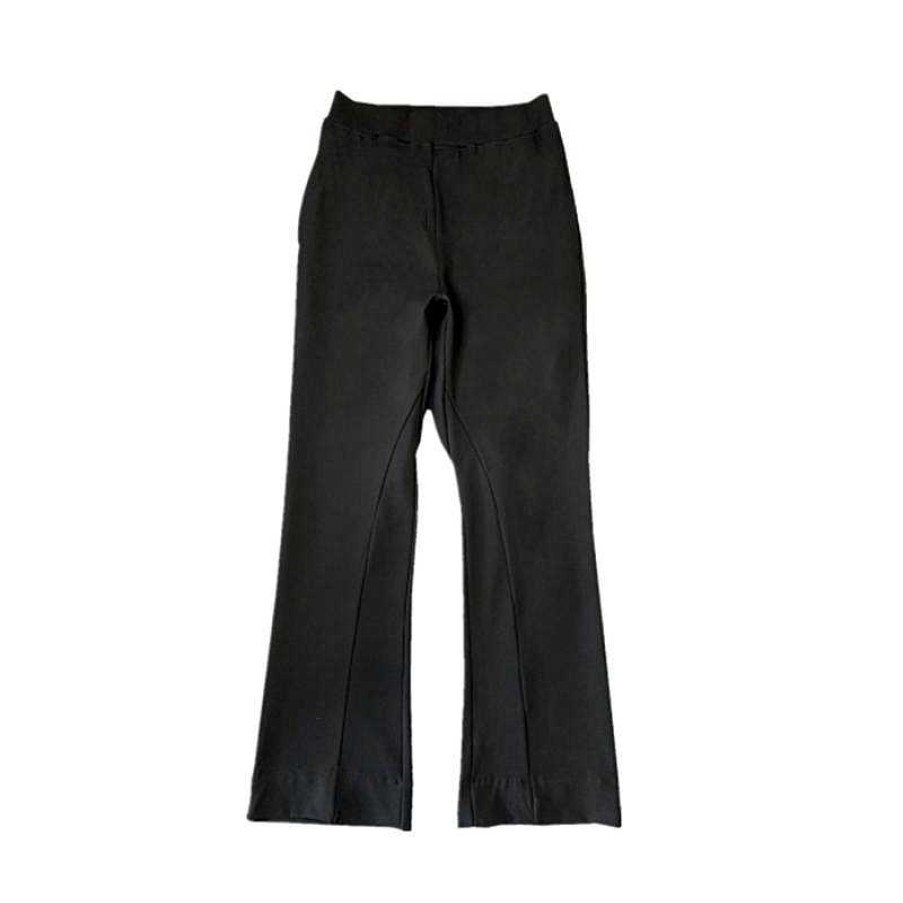 Clothing The Korean Fashion Slim Fit | Unisex Flared Elastic Crotch Pants