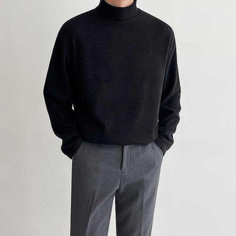 Clothing The Korean Fashion | Cotton Turtleneck T-Shirt