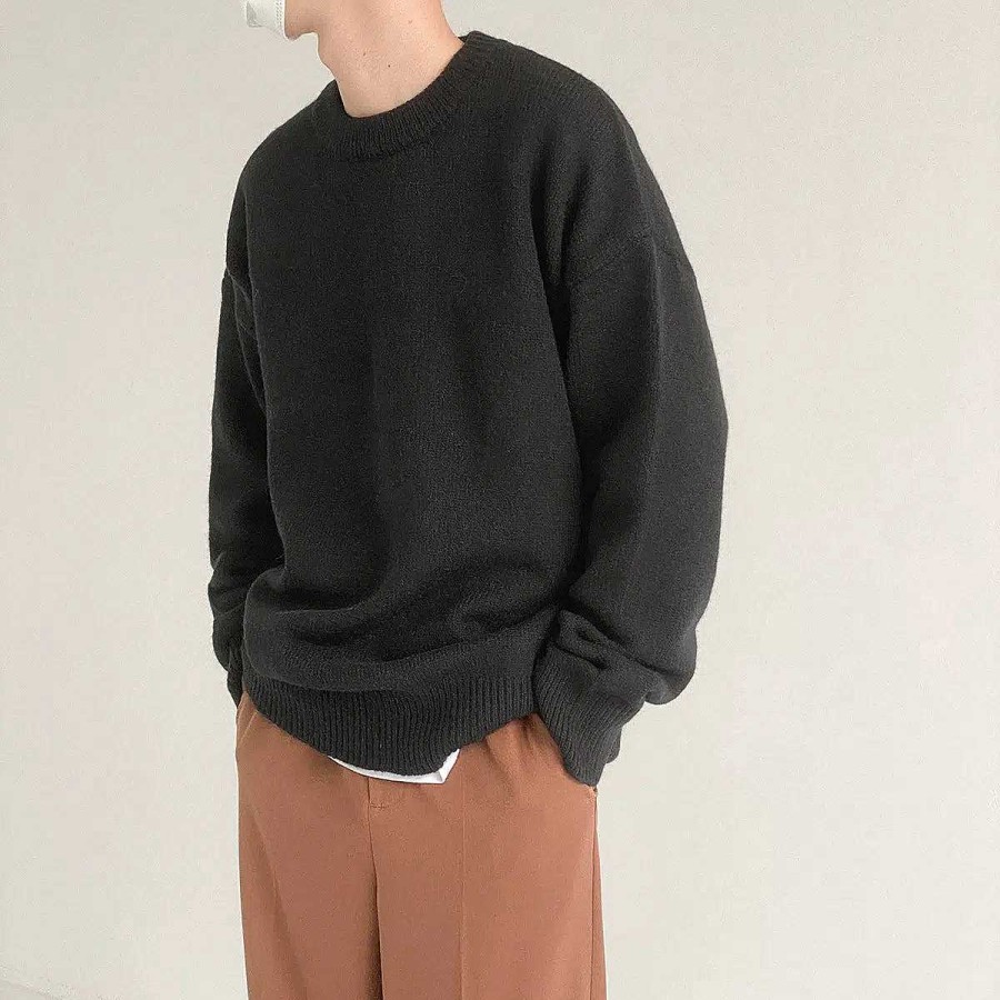 Clothing The Korean Fashion | Thickened Crew Neck Sweater