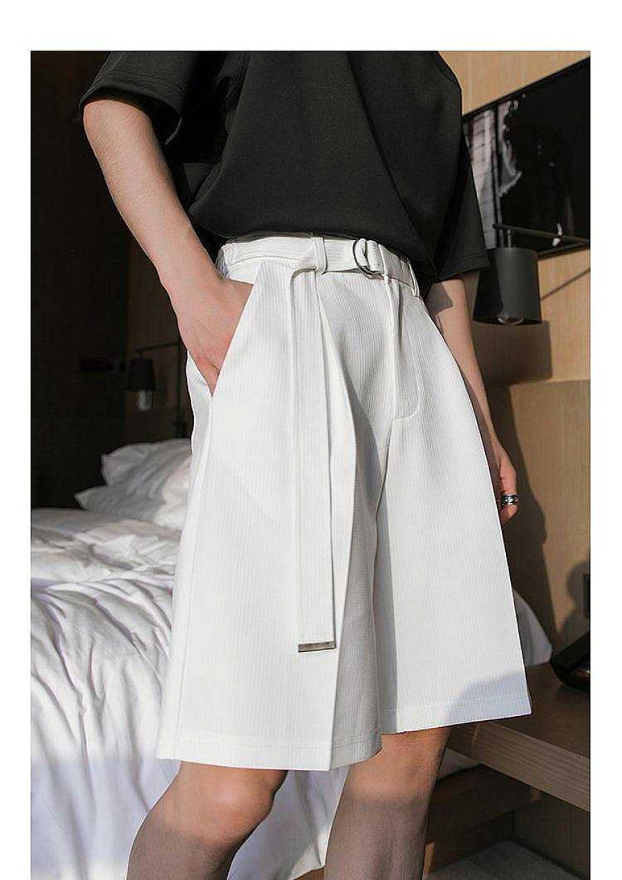 Clothing The Korean Fashion Shorts | Straight Pleated Shorts