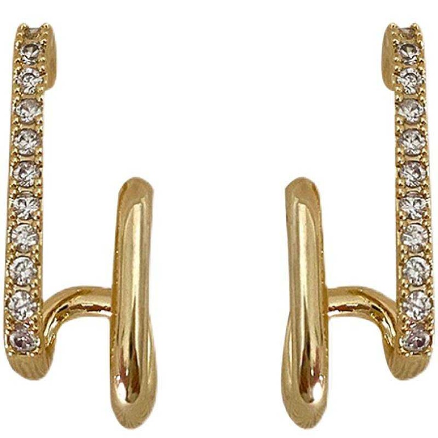 Women The Korean Fashion Earrings | Diamond Earrings Golden