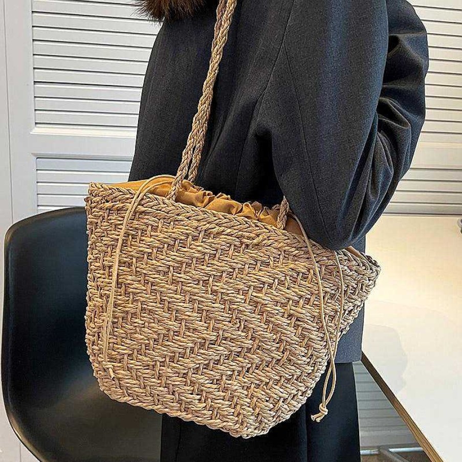 Women The Korean Fashion | Straw Shoulder Bag Tote