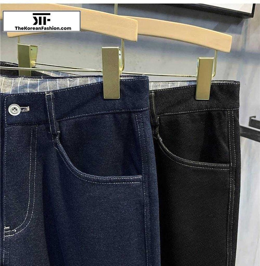 Casual Style Clothes The Korean Fashion | Autumn And Winter Classic Jeans