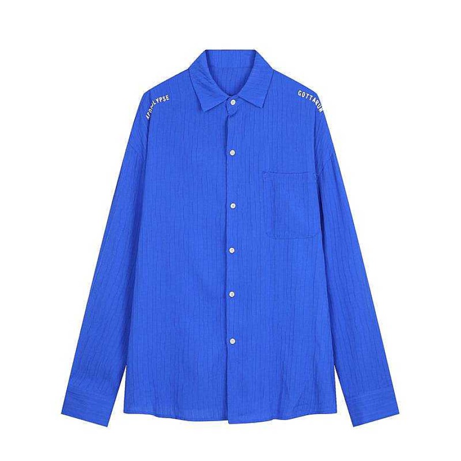 Clothing The Korean Fashion | Long-Sleeved Linen Shirt