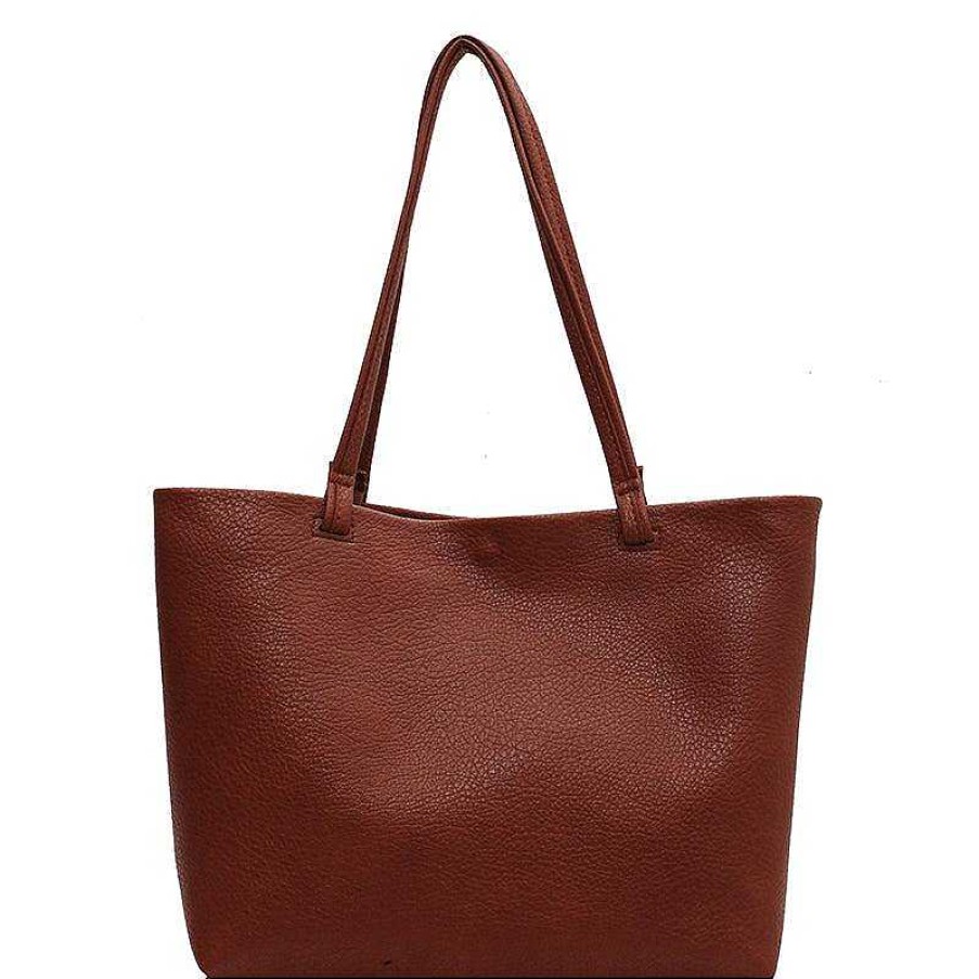 Women The Korean Fashion | Soft Leather Tote Bag