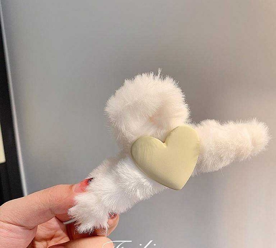 Women The Korean Fashion Hair Accessories | Plush Claw Clip