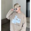 Clothing The Korean Fashion | Round Neck Printed Pullover