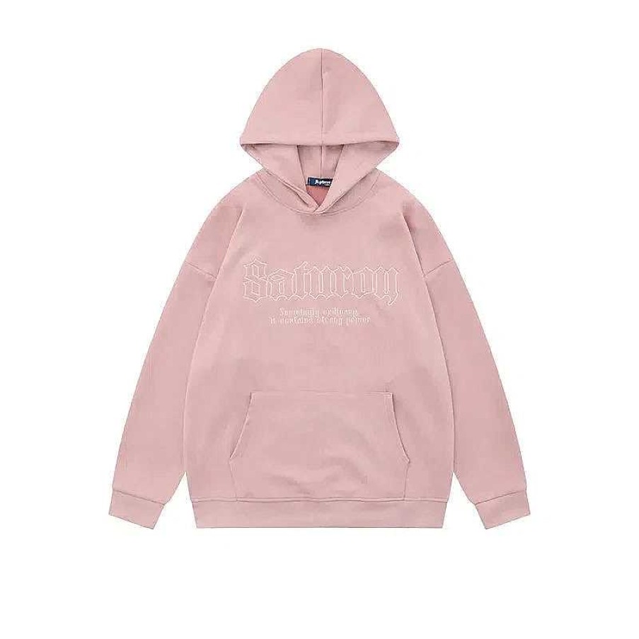 Clothing The Korean Fashion | Embroidered Hooded Sweatshirt