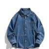 Clothing The Korean Fashion | Button Down Denim Shirt