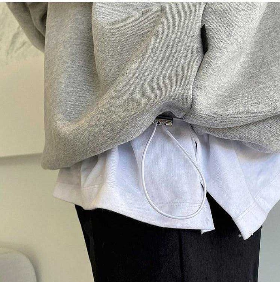 Clothing The Korean Fashion | Oversized Zip Sweatshirt