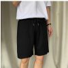 Clothing The Korean Fashion Shorts | Drawstring Track Shorts Black