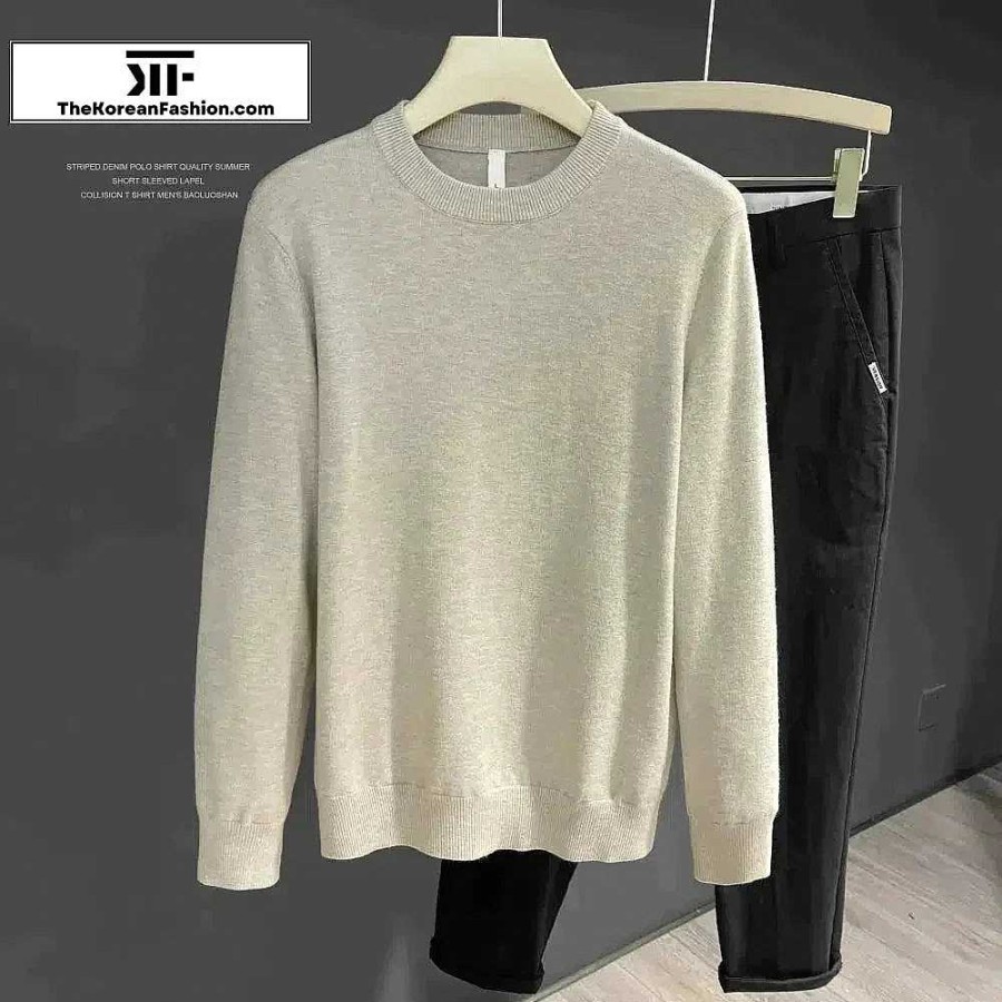 Casual Style Clothes The Korean Fashion | Slim Fit Soft Knitted Sheep Bottoming Sweater