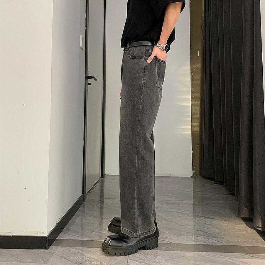 Clothing The Korean Fashion Jeans | Thin Summer Slim Wide Leg Jeans