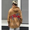 Clothing The Korean Fashion | Red Alphabet Hoodie