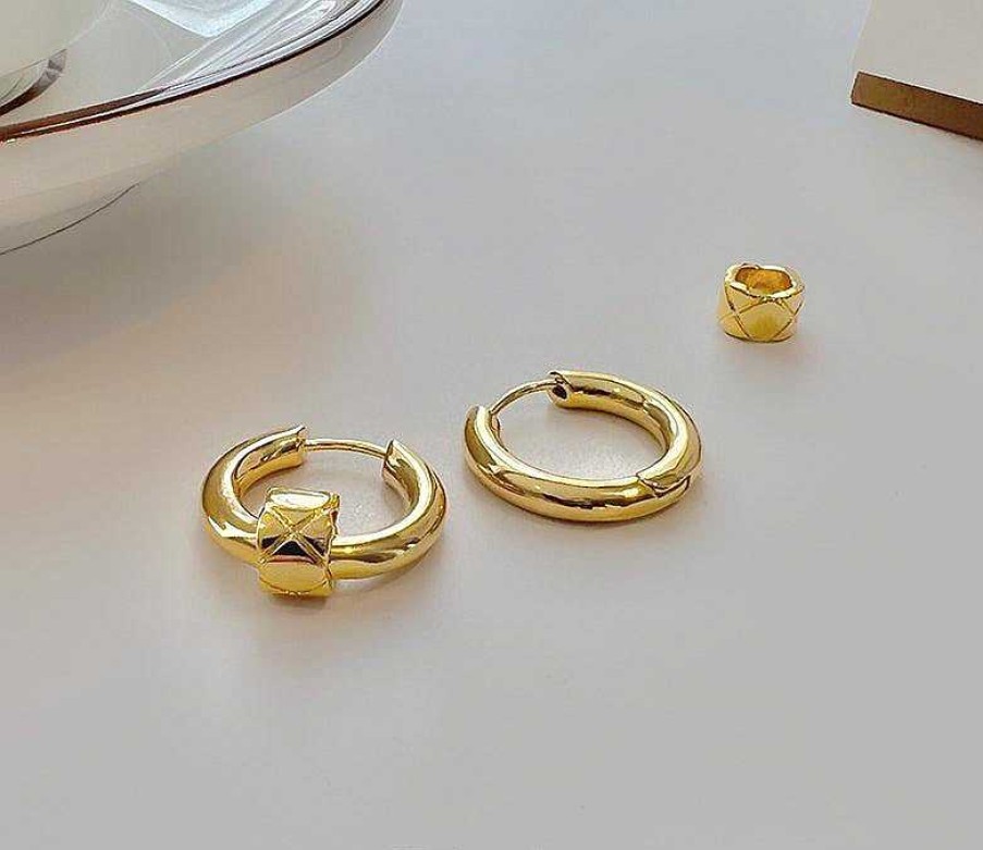 Women The Korean Fashion Earrings | Metal Hoop Earrings