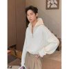 Clothing The Korean Fashion | Half Zip Lapel Sweater