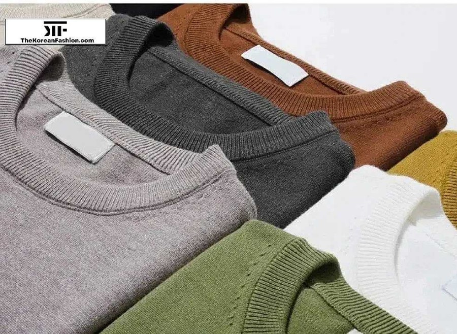 Casual Style Clothes The Korean Fashion | Basic Slim Crew Neck Sweater