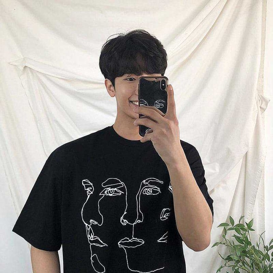 Clothing The Korean Fashion | Oversized Loose Print T-Shirt