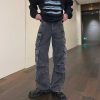 Clothing The Korean Fashion Jeans | Multi-Pocket Denim Cargo Pants