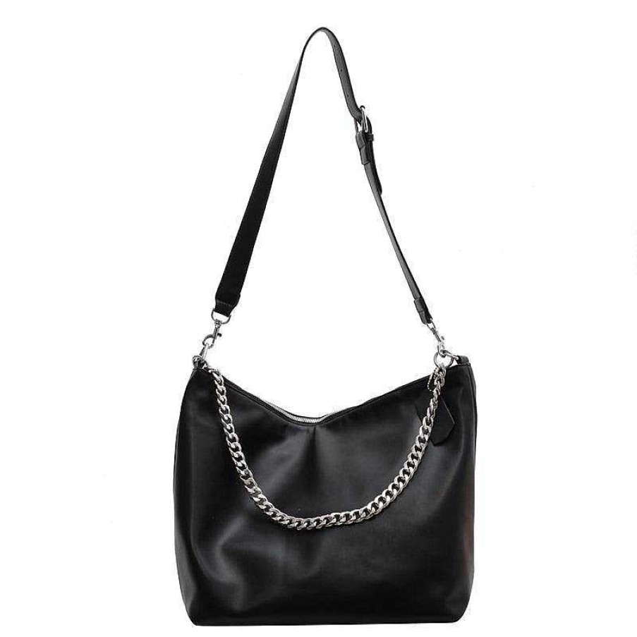 Women The Korean Fashion | Chain Zip Bucket Bag