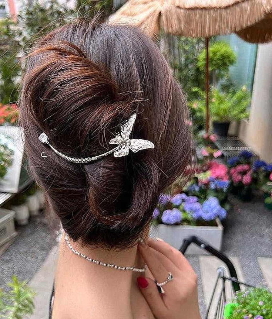 Women The Korean Fashion Hair Accessories | Metal Butterfly Hair Clip