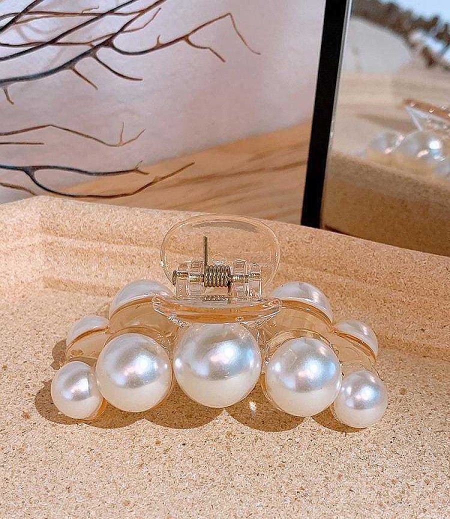 Women The Korean Fashion Hair Accessories | Pearl Hair Claw Clip