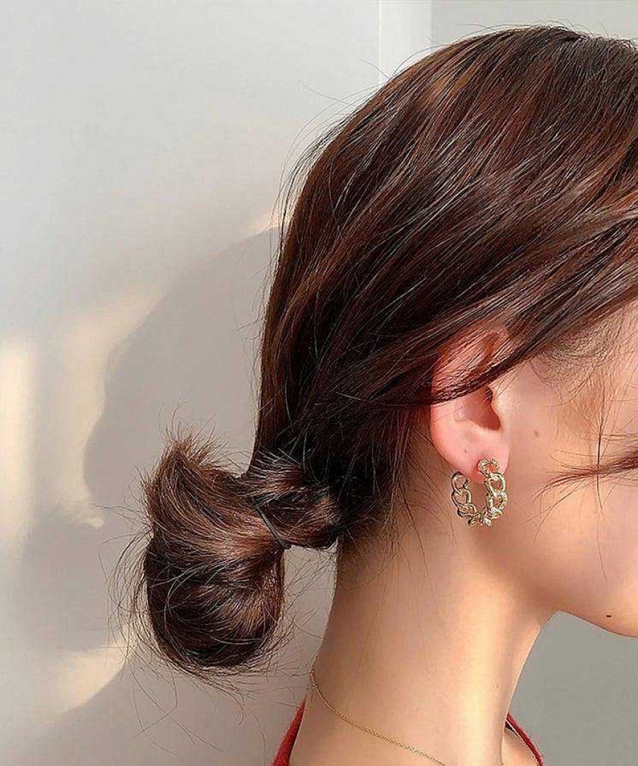 Women The Korean Fashion Earrings | Chain C-Shaped Earrings